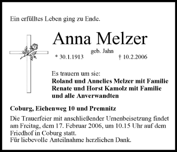 Anzeige von Anna Melzer von MGO