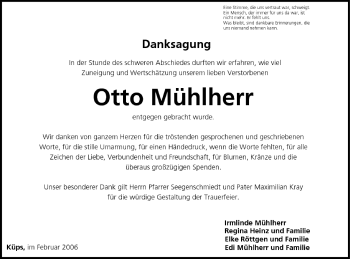 Anzeige von Otto Mühlherr von MGO