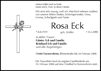 Anzeige von Rosa Eck von MGO