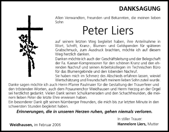 Anzeige von Peter Liers von MGO
