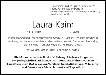 Anzeige von Laura Kaim von MGO