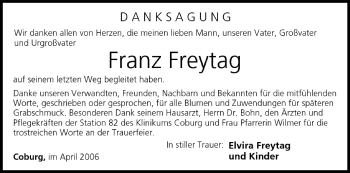 Anzeige von Franz Freytag von MGO
