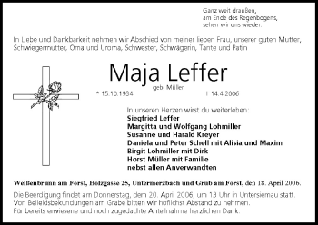 Anzeige von Maja Leffer von MGO