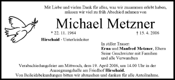 Anzeige von Michael Metzner von MGO