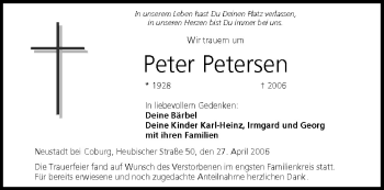 Anzeige von Peter Petersen von MGO