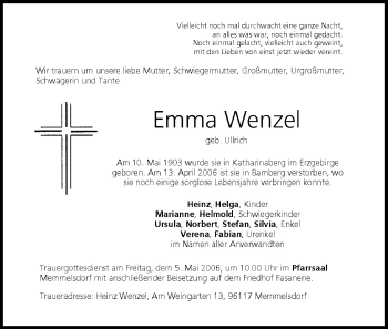 Anzeige von Emma Wenzel von MGO