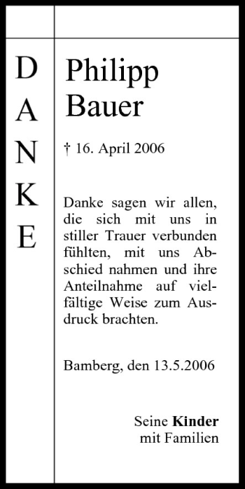 Anzeige von Philipp Bauer von MGO