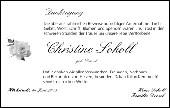 Anzeige von Christine Sokoll von MGO
