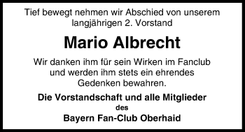 Anzeige von Mario Albrecht von MGO