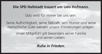Anzeige von Udo Hofmann von MGO