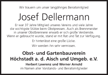 Anzeige von Josef Dellermann von MGO