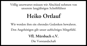 Anzeige von Heiko Ortlauf von MGO
