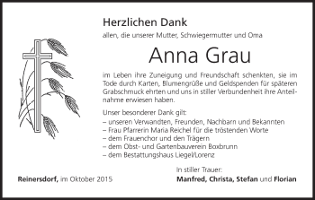 Anzeige von Anna Grau von MGO