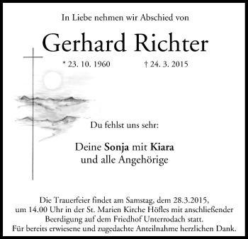 Anzeige von Gerhard Richter von MGO