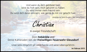 Anzeige von Christian Groh von MGO