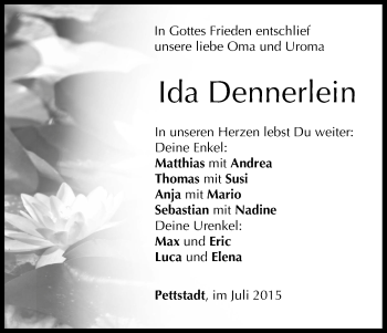 Anzeige von Ida Dennerlein von MGO