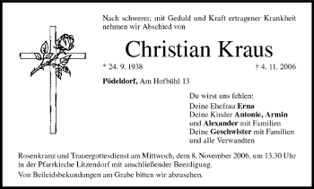 Anzeige von Christian Kraus von MGO
