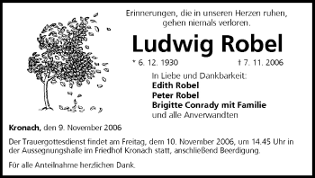 Anzeige von Ludwig Robel von MGO