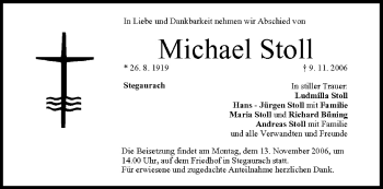 Anzeige von Michael Stoll von MGO