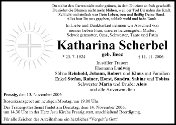 Anzeige von Katharina Scherbel von MGO