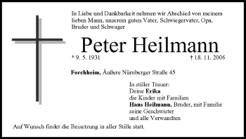 Anzeige von Peter Heilmann von MGO