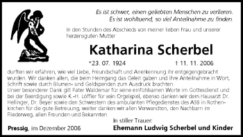 Anzeige von Katharina Scherbel von MGO