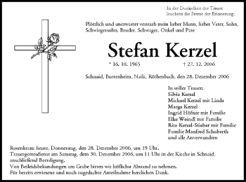 Anzeige von Stefan Kerzel von MGO
