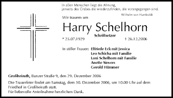 Anzeige von ILHarry Schelhorn von MGO