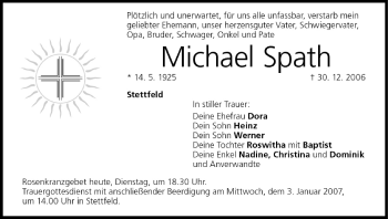 Anzeige von Michael Spath von MGO