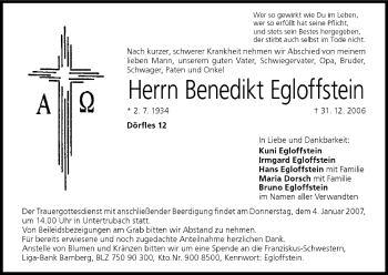 Anzeige von Benedikt Egloffstein von MGO