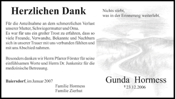 Anzeige von Gunda Hormess von MGO