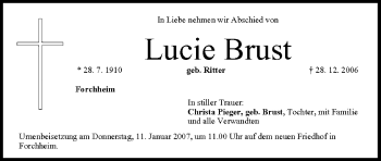 Anzeige von Lucie Brust von MGO