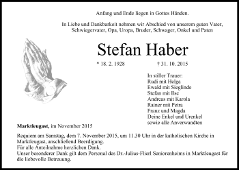 Anzeige von Stefan Haber von MGO