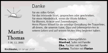 Anzeige von Martin Thomas von MGO