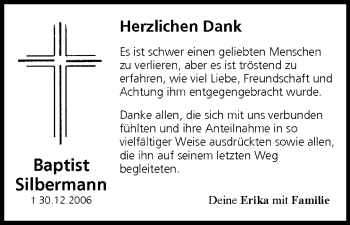 Anzeige von Baptist Silbermann von MGO