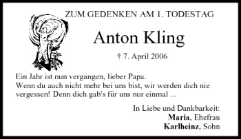 Anzeige von Anton Kling von MGO