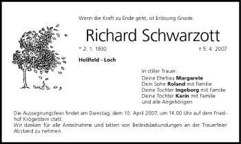 Anzeige von Richard Schwarott von MGO