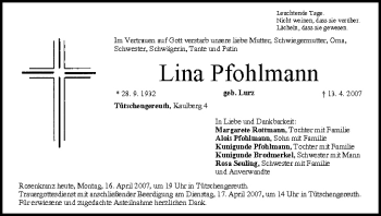 Anzeige von Lina Pfohlmann von MGO