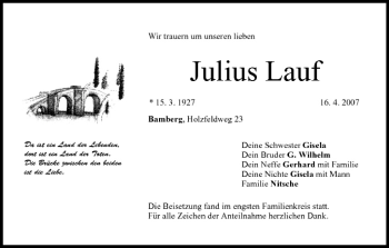Anzeige von Julius Lauf von MGO