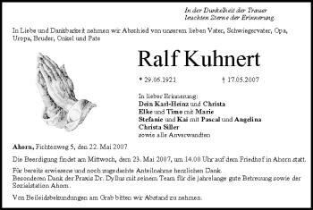 Anzeige von Ralf Kuhnert von MGO