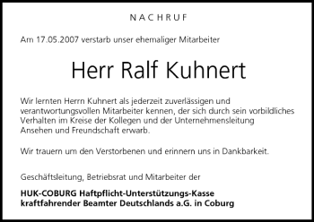Anzeige von Ralf Kuhnert von MGO