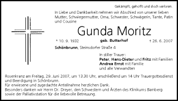 Anzeige von Gunda Moritz von MGO
