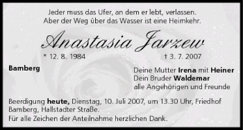 Anzeige von Anastasia Jarzew von MGO