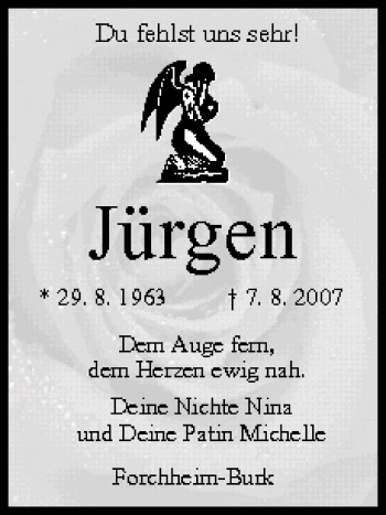 Anzeige von Jürgen Kainer von MGO