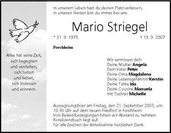 Anzeige von Mario Striegel von MGO
