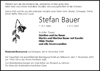 Anzeige von Stefan Bauer von MGO