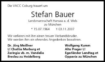 Anzeige von Stefan Bauer von MGO