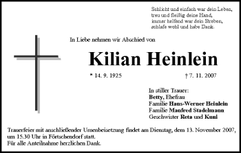 Anzeige von Kilian Heinlein von MGO