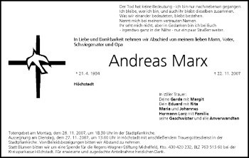 Anzeige von Andreas Marx von MGO