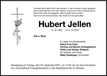 Anzeige von Hubert Jellen von MGO